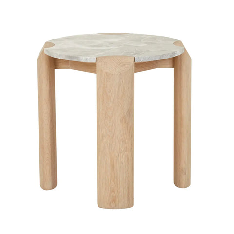 Willa Side Table Grey Marble