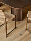 Anton Dining Chair Natural/Chocolate Oak