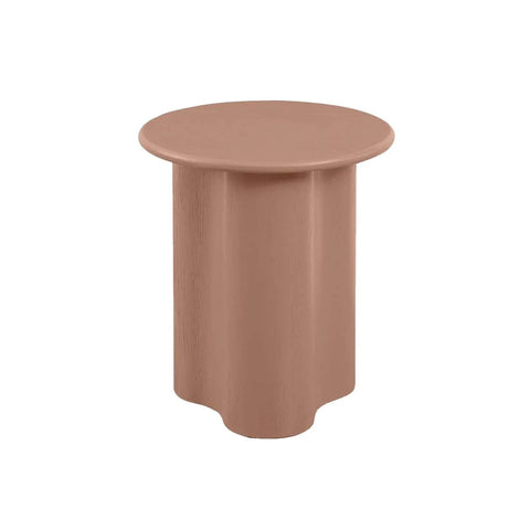 Artie Wave Side Table Washed Terracotta