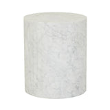 Atlas Pinnacle Side Table White Marble