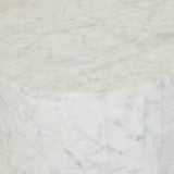 Atlas Pinnacle Side Table White Marble