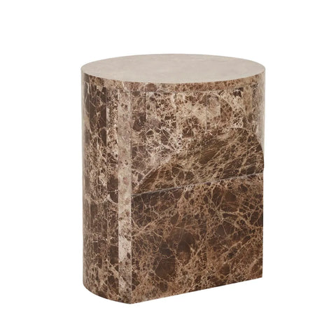 Atlas Pinnacle Side Table Emperador
