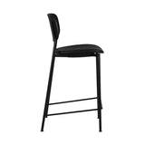 Lathan Bar Stool Low Black Ash