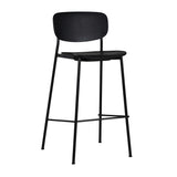 Lathan Bar Stool Tall Black Ash