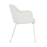 Riley Dining Armchair Birch Boucle