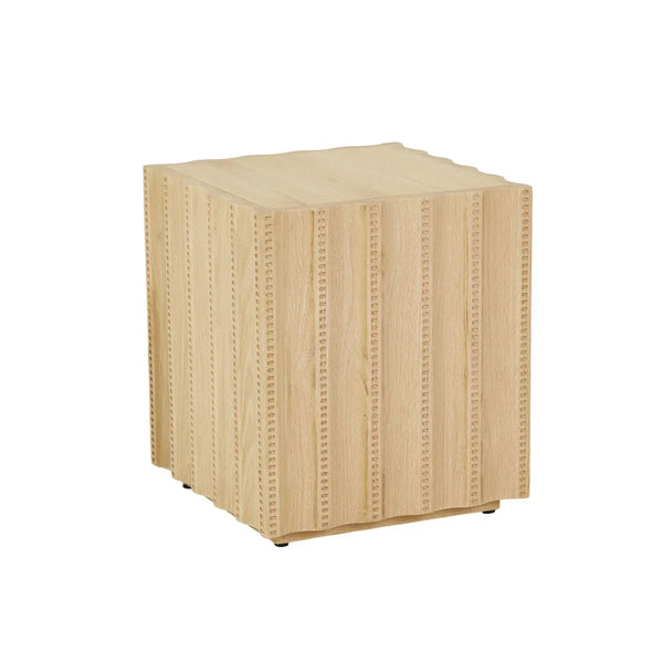 Ember Block Side Table Natural – the design library