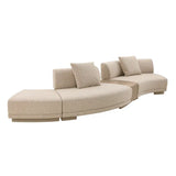 Felix Orbit Two Seater Curve Sofa Moonbeam