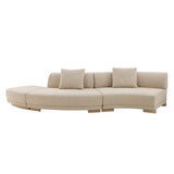 Felix Orbit Two Seater Curve Sofa Moonbeam