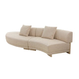 Felix Orbit Two Seater Curve Sofa Moonbeam