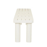 Frankie Outdoor Bench Seat White