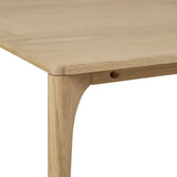 Huxley Curve Dining Table 180mm Natural