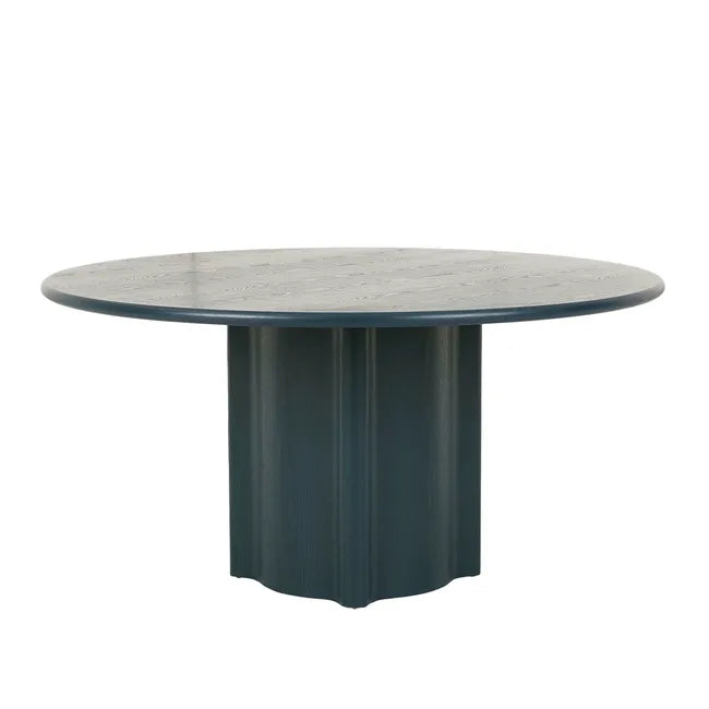 Leon Round Dining Table Six Seater Teal