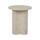 Artie Wave Side Table Warm Sand Speckle