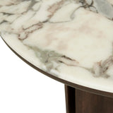 Leon Marble Coffee Table Tobacco Ash 800mm
