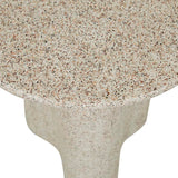 Artie Wave Side Table Warm Sand Speckle