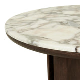 Leon Marble Coffee Table Tobacco Ash 800mm