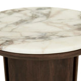 Leon Marble Side Table Tobacco Ash