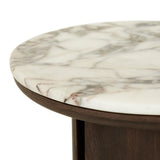 Leon Marble Side Table Tobacco Ash