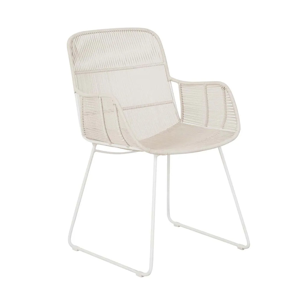 Marina Laze Dining Armchair Chalk