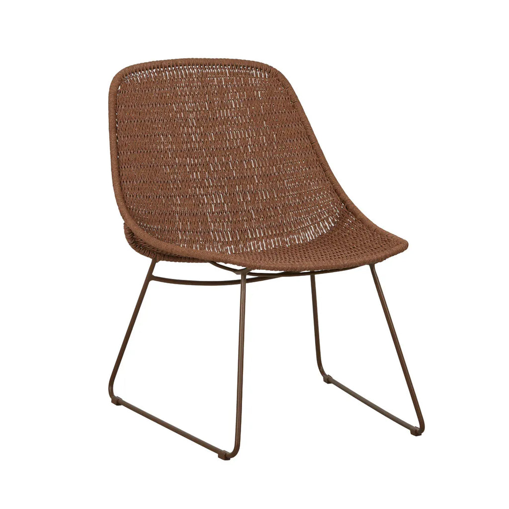 Normandy Sleigh Occasional Chair Brique