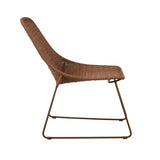 Normandy Sleigh Occasional Chair Brique