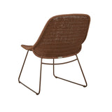 Normandy Sleigh Occasional Chair Brique