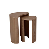 Oberon Curve Nest Side Table Smoked Ash