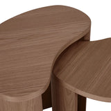 Oberon Curve Nest Side Table Smoked Ash