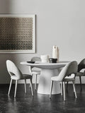 Livorno Dining Table Six Seater White Speckle