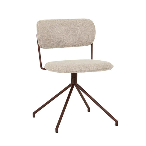 Piccolo Spider Leg Office Chair Chai Boucle
