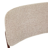 Piccolo Spider Leg Office Chair Chai Boucle