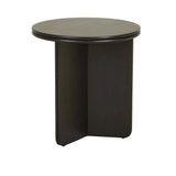 Solstice Slice Side Table Black Oak