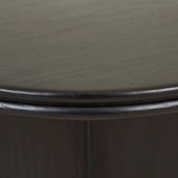 Solstice Slice Side Table Black Oak