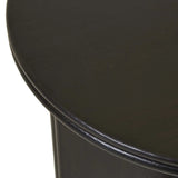 Solstice Slice Side Table Black Oak