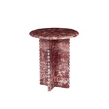 Rufus Fleur Side Table Carmine Marble