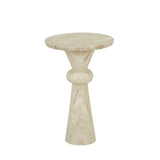 Rufus Indra Side Table Oat Marble