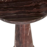 Rufus Jewel Side Table Carmine Marble