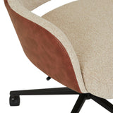 Quentin Office Chair Ecru/Tan