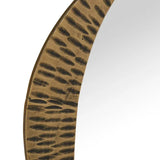 Verona Abstract Mirror Large Antique Brass