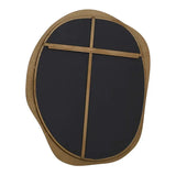 Verona Abstract Mirror Large Antique Brass