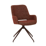 Quentin Spider Leg Office Chair Rosewood