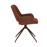 Quentin Spider Leg Office Chair Rosewood