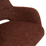 Quentin Spider Leg Office Chair Rosewood