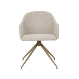 Riley Piped Spider Leg Office Chair Chai