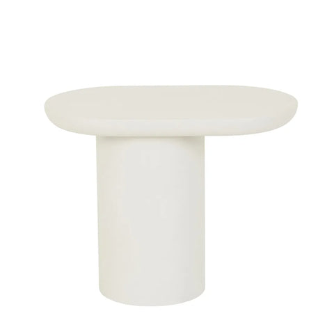 Seb Pedestal Side Table Low Rope