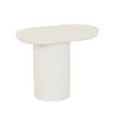 Seb Pedestal Side Table Low Rope