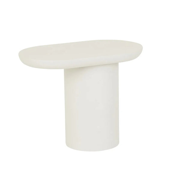 Seb Pedestal Side Table Low Rope – the design library