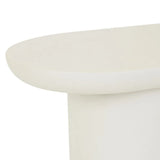 Seb Pedestal Side Table Low Rope