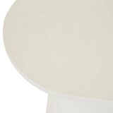 Seb Pedestal Side Table Low Rope