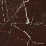 Silas Crescent Marble Side Table Rouge